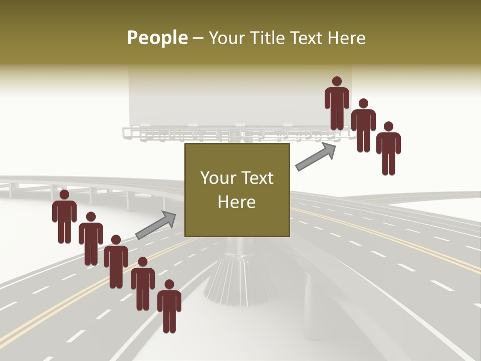 Highway Banner Speedway PowerPoint Template