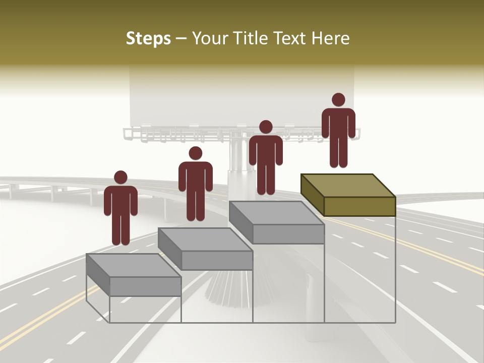 Highway Banner Speedway PowerPoint Template