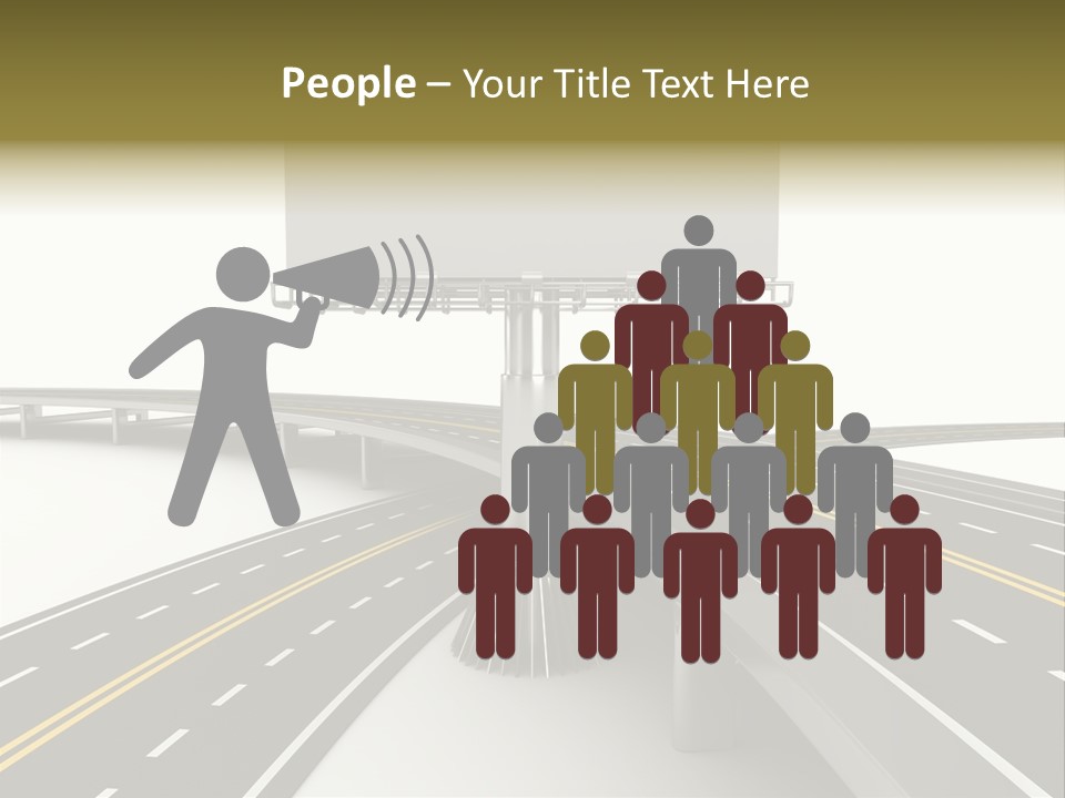 Highway Banner Speedway PowerPoint Template