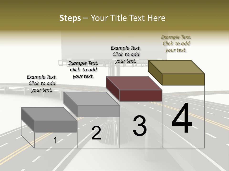 Highway Banner Speedway PowerPoint Template