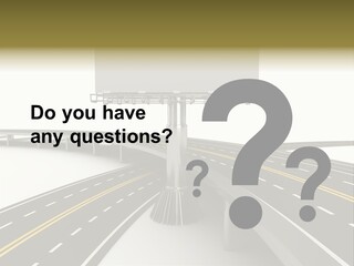 Highway Banner Speedway PowerPoint Template