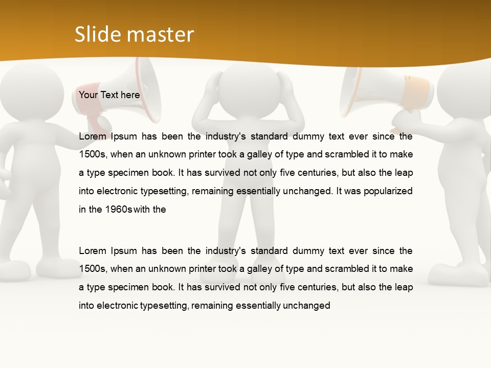 Say Idea Communicate PowerPoint Template