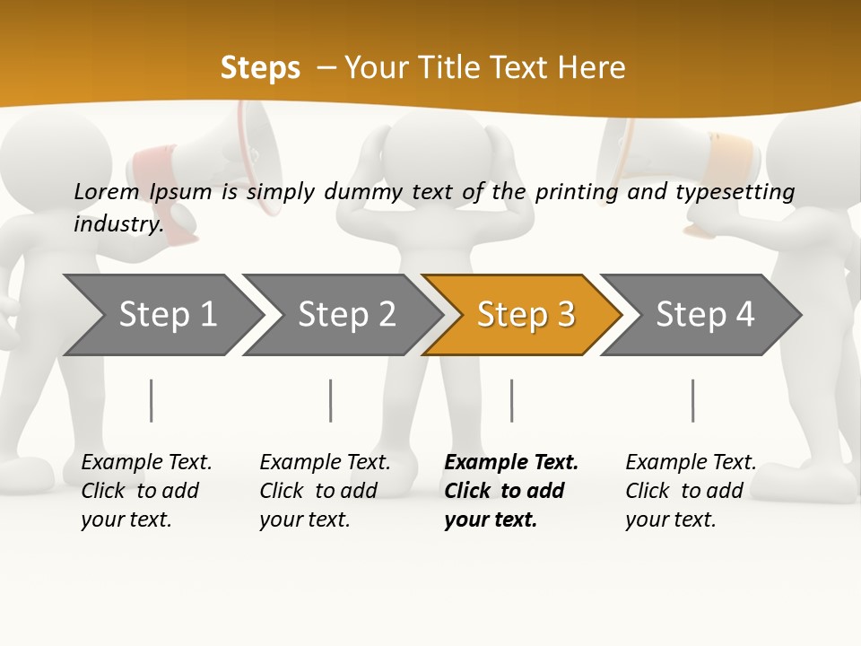 Say Idea Communicate PowerPoint Template