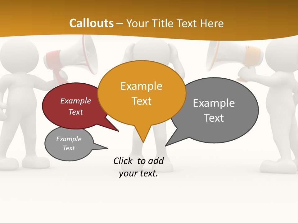 Say Idea Communicate PowerPoint Template