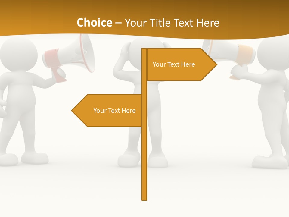 Say Idea Communicate PowerPoint Template
