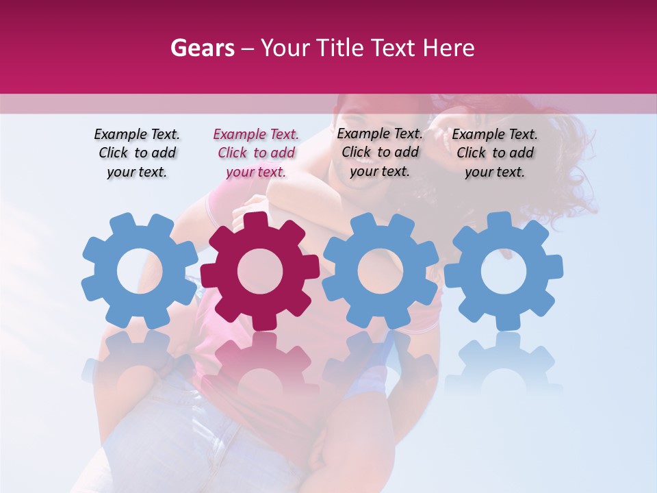 Adult Man Bonding PowerPoint Template