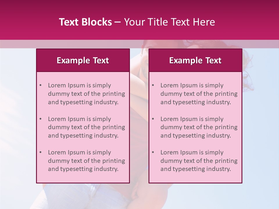 Adult Man Bonding PowerPoint Template