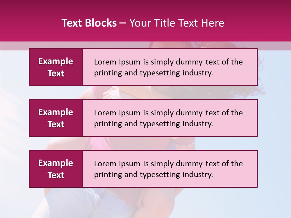 Adult Man Bonding PowerPoint Template