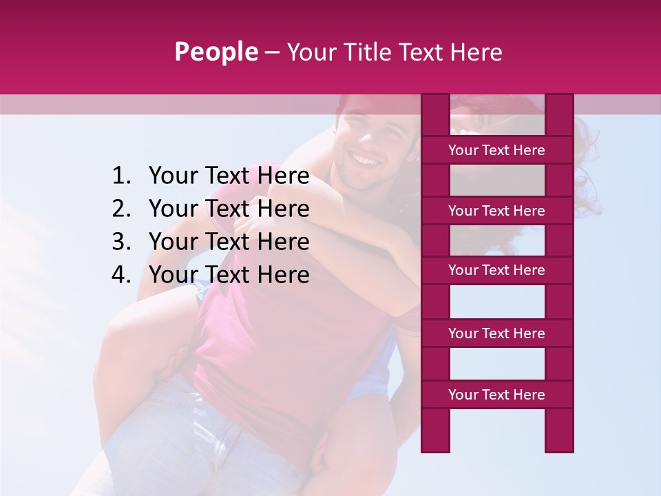 Adult Man Bonding PowerPoint Template