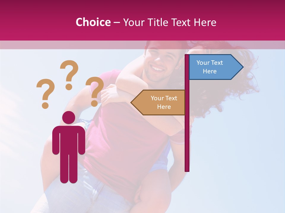 Adult Man Bonding PowerPoint Template