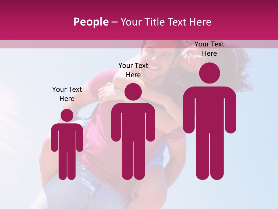 Adult Man Bonding PowerPoint Template