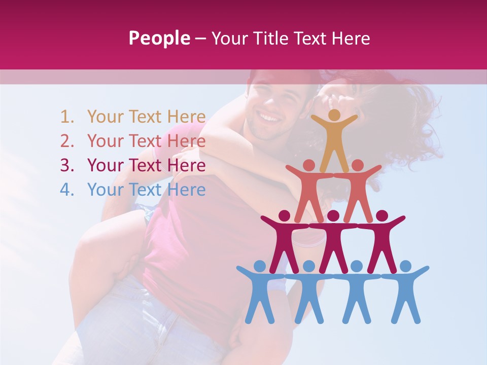 Adult Man Bonding PowerPoint Template