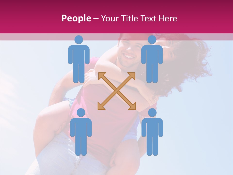 Adult Man Bonding PowerPoint Template