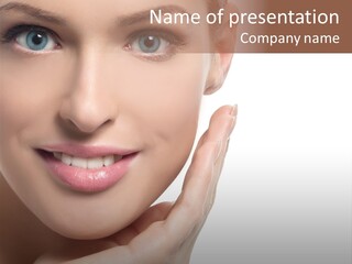 Hair Health Lady PowerPoint Template