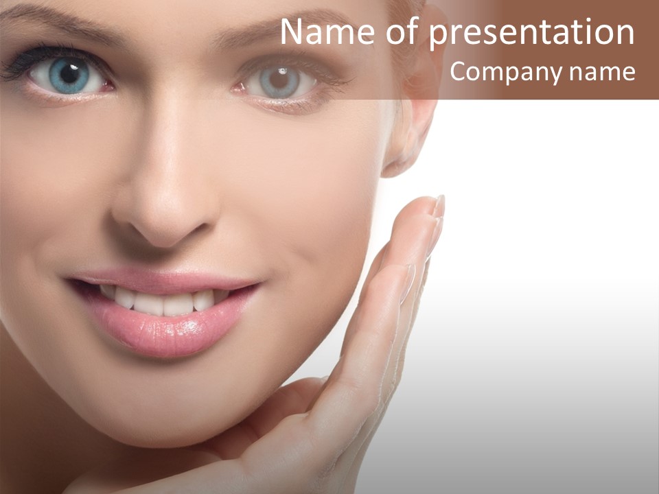 Hair Health Lady PowerPoint Template