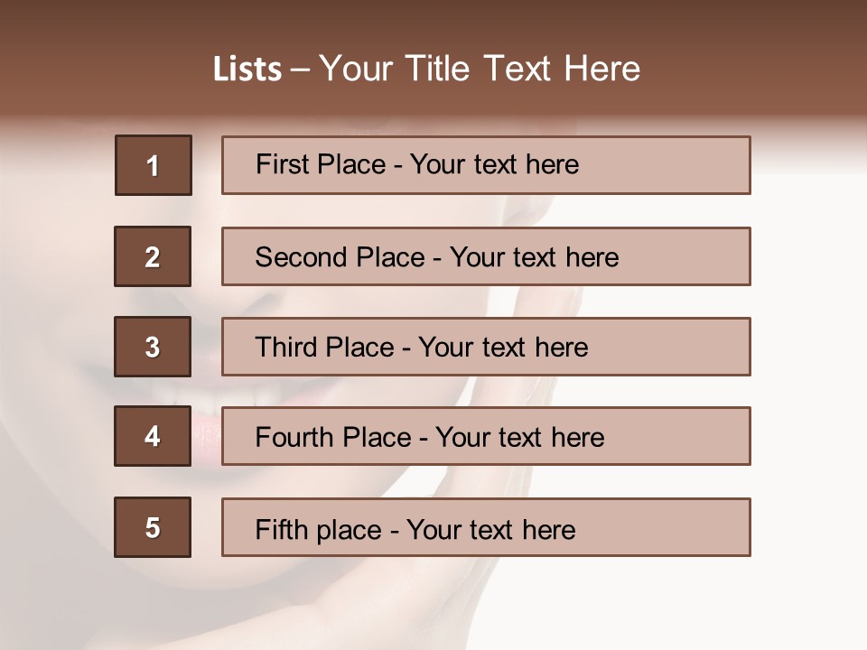 Hair Health Lady PowerPoint Template