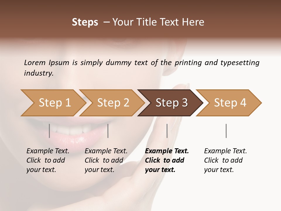 Hair Health Lady PowerPoint Template