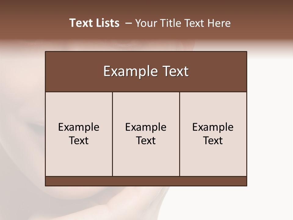 Hair Health Lady PowerPoint Template