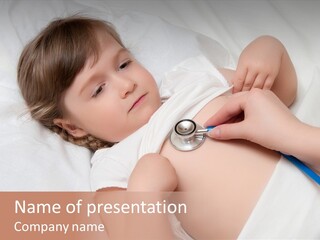 Medicine Caucasian Kid PowerPoint Template