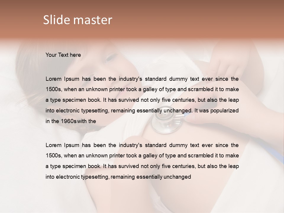 Medicine Caucasian Kid PowerPoint Template