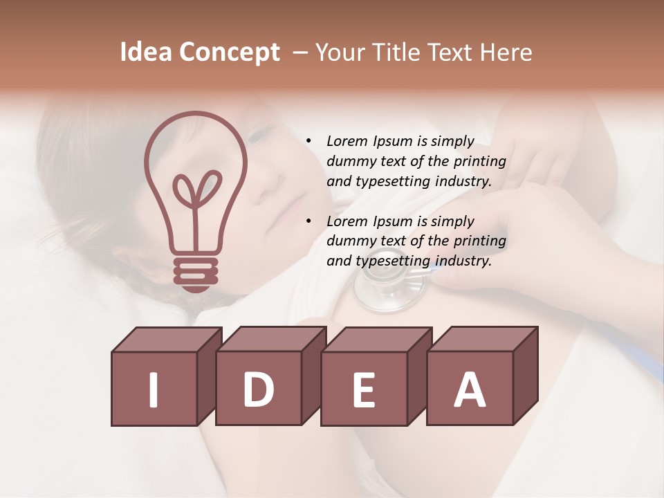 Medicine Caucasian Kid PowerPoint Template