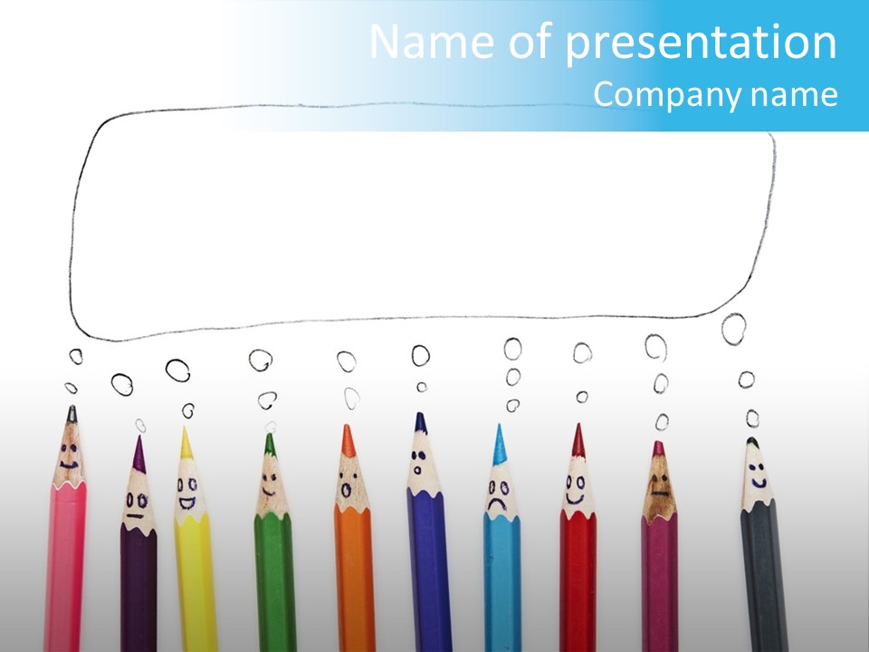 Fun Student Pencil PowerPoint Template