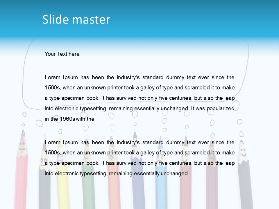 Fun Student Pencil PowerPoint Template