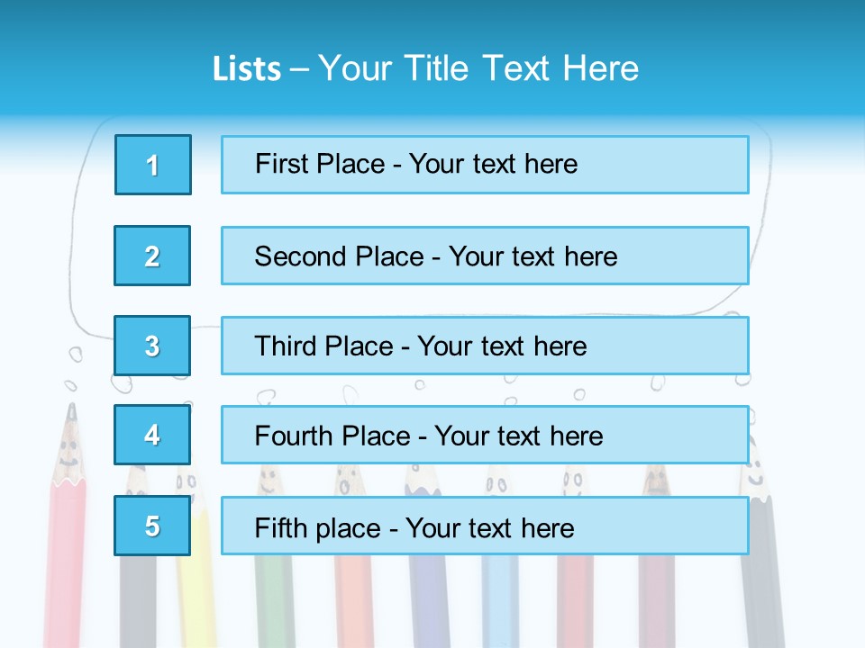 Fun Student Pencil PowerPoint Template