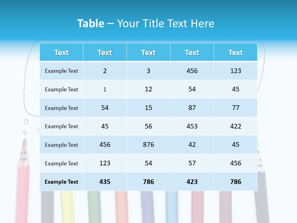 Fun Student Pencil PowerPoint Template