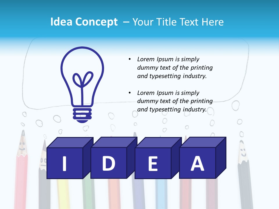 Fun Student Pencil PowerPoint Template