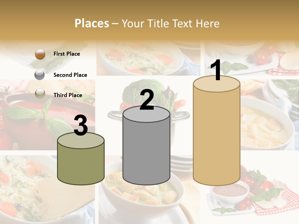 Bowl Dinner Basil PowerPoint Template