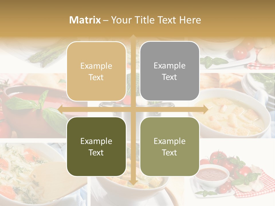 Bowl Dinner Basil PowerPoint Template