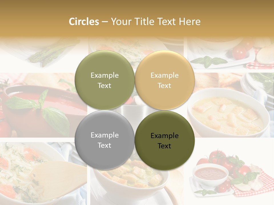 Bowl Dinner Basil PowerPoint Template