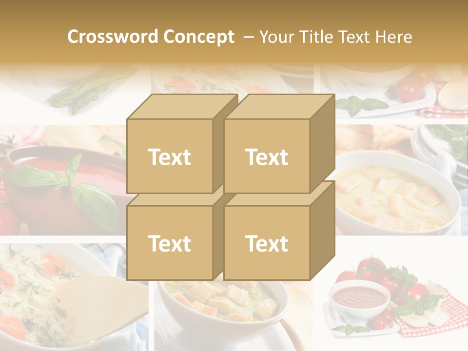 Bowl Dinner Basil PowerPoint Template