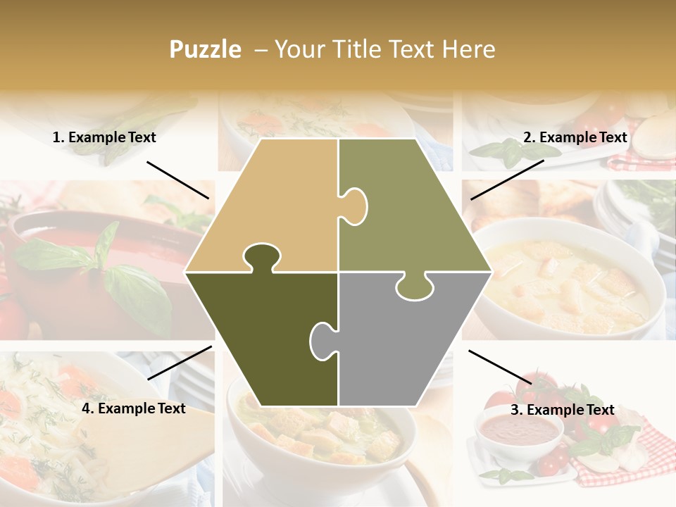 Bowl Dinner Basil PowerPoint Template