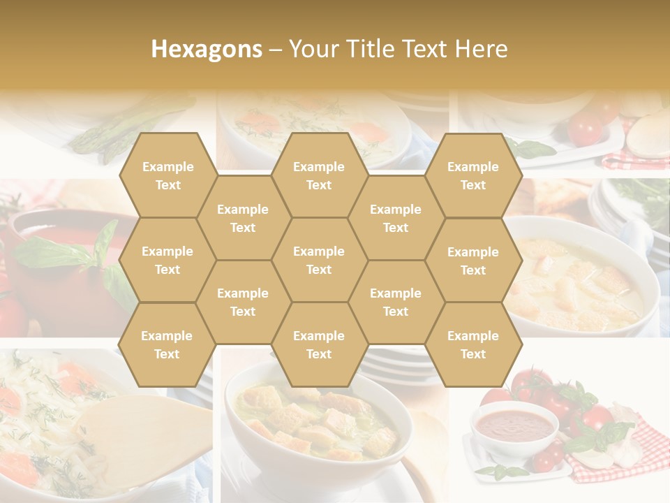 Bowl Dinner Basil PowerPoint Template