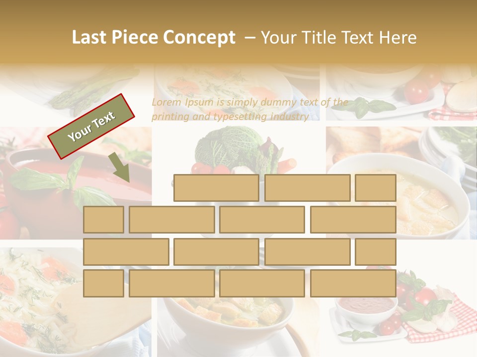Bowl Dinner Basil PowerPoint Template