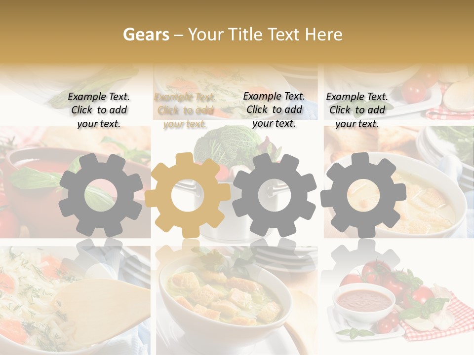 Bowl Dinner Basil PowerPoint Template