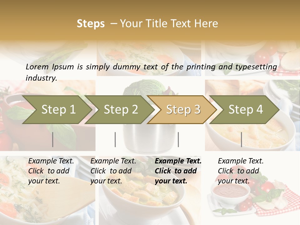 Bowl Dinner Basil PowerPoint Template