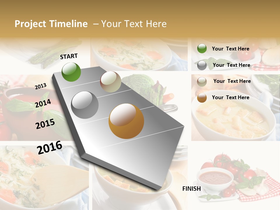 Bowl Dinner Basil PowerPoint Template