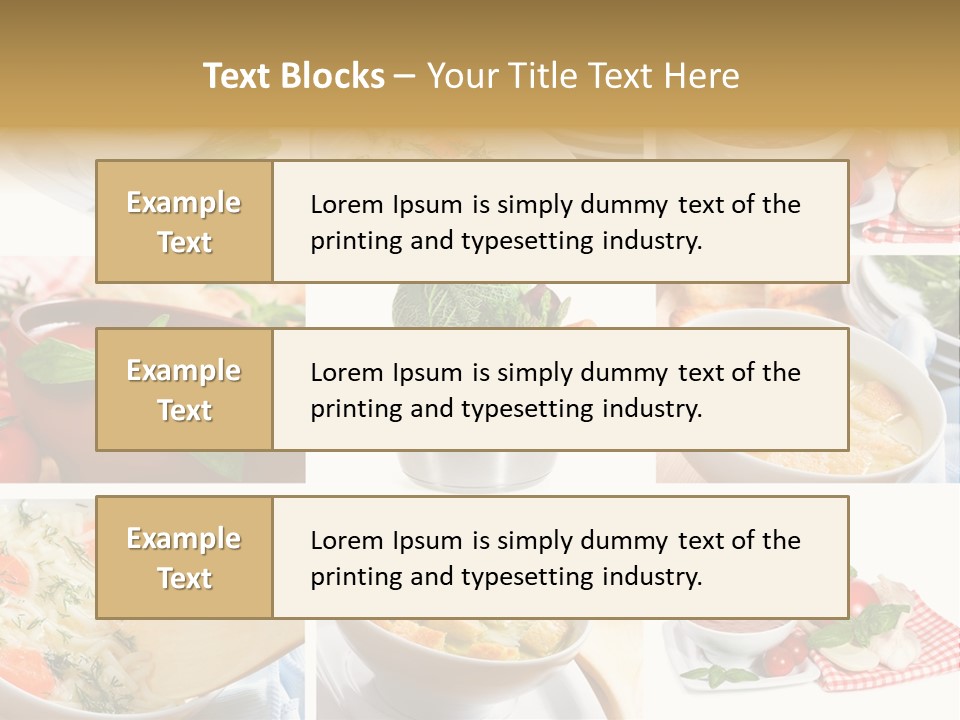 Bowl Dinner Basil PowerPoint Template