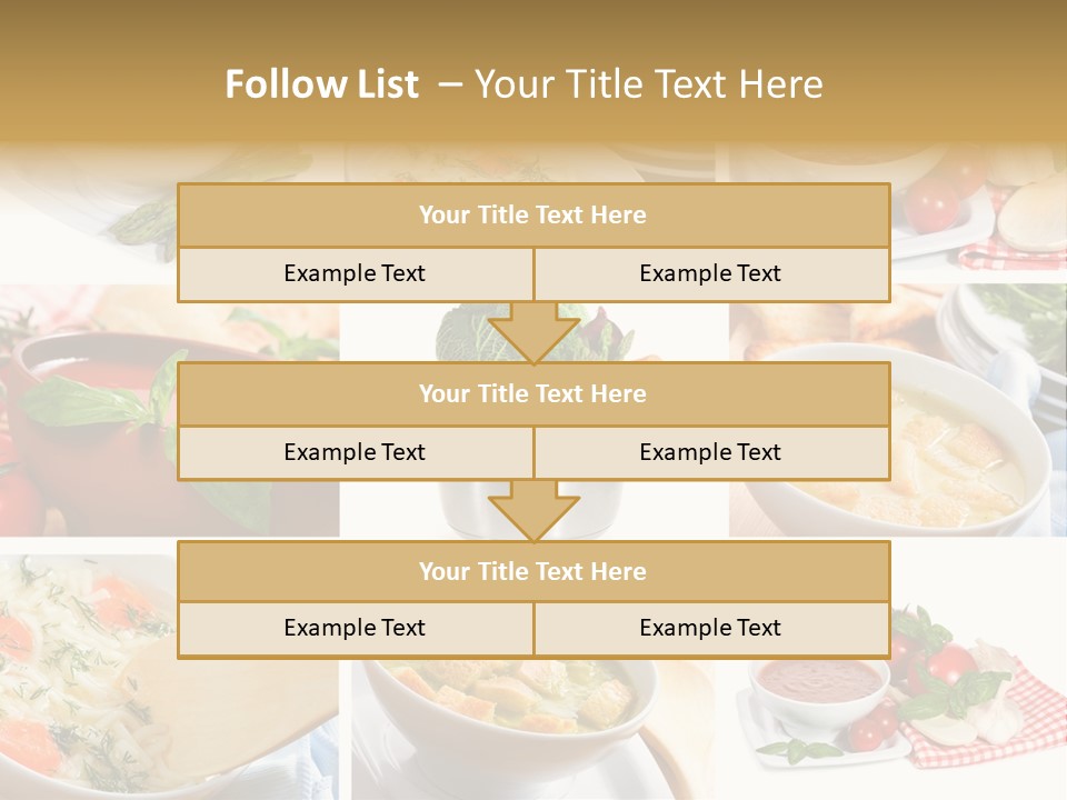 Bowl Dinner Basil PowerPoint Template