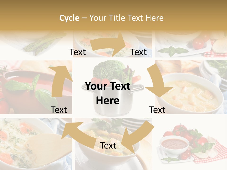 Bowl Dinner Basil PowerPoint Template