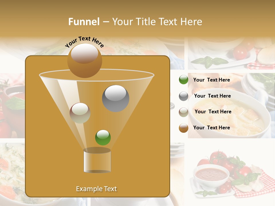 Bowl Dinner Basil PowerPoint Template