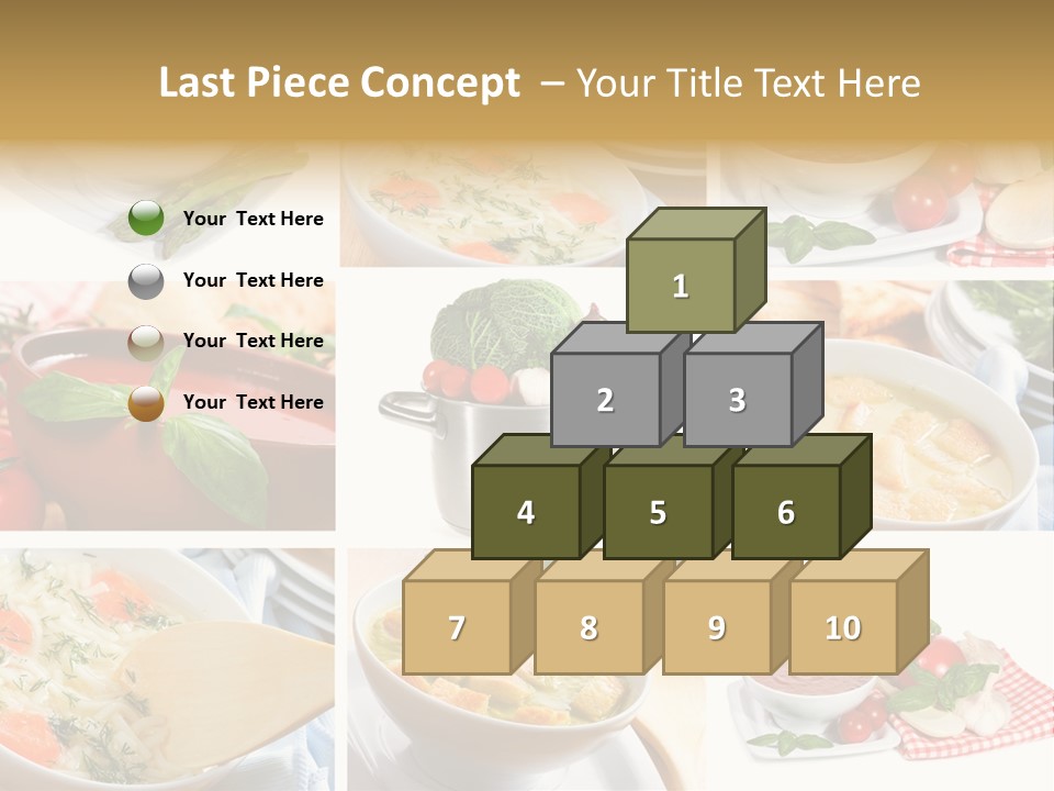 Bowl Dinner Basil PowerPoint Template