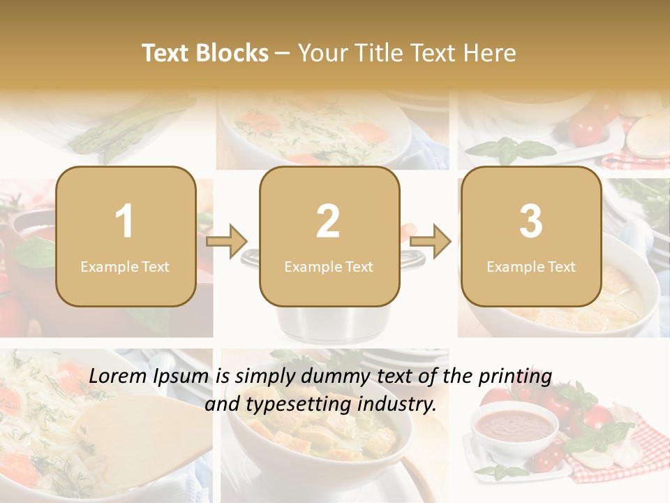 Bowl Dinner Basil PowerPoint Template