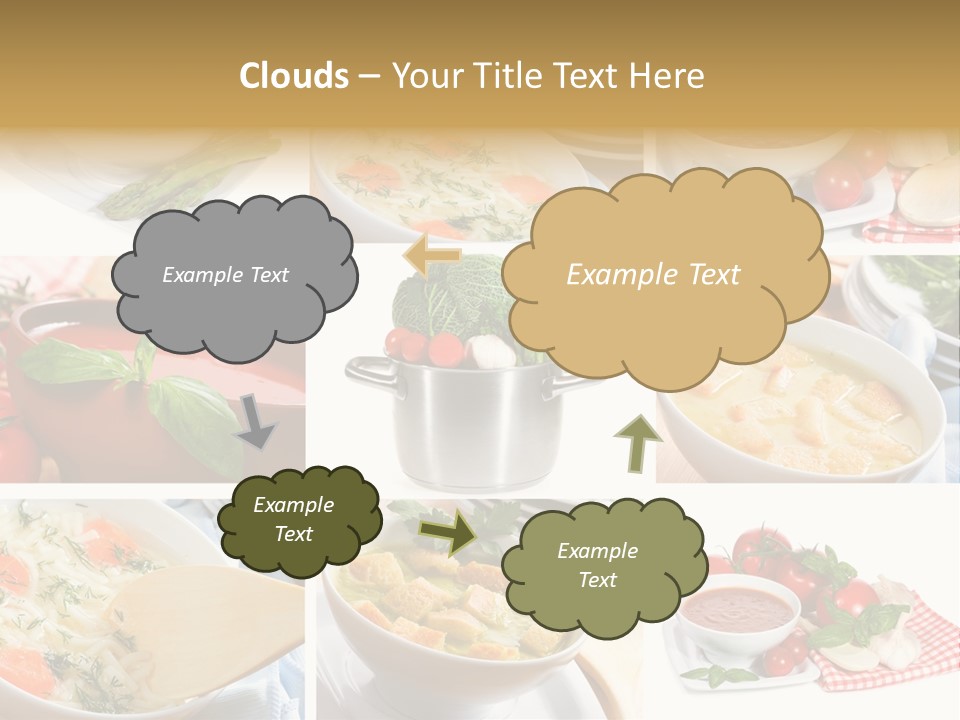 Bowl Dinner Basil PowerPoint Template