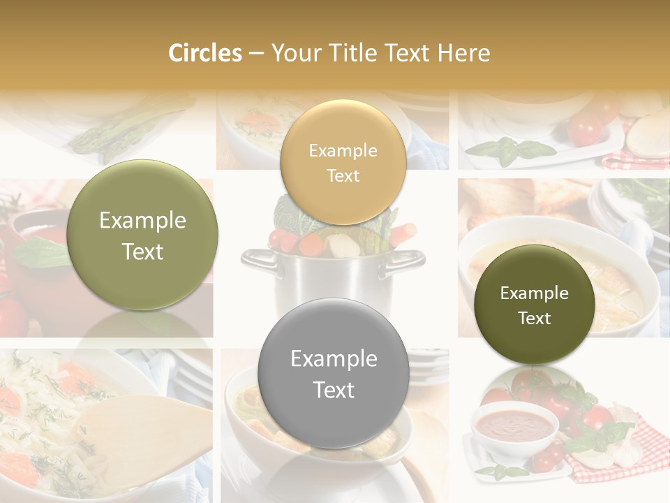 Bowl Dinner Basil PowerPoint Template