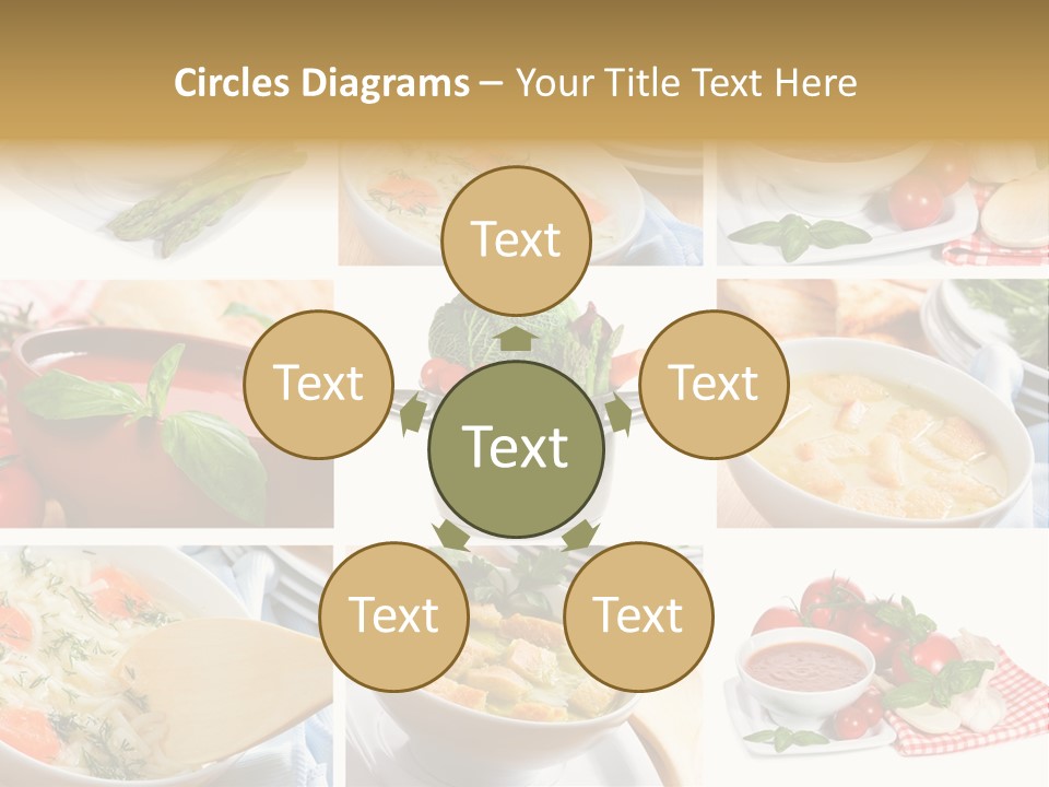 Bowl Dinner Basil PowerPoint Template