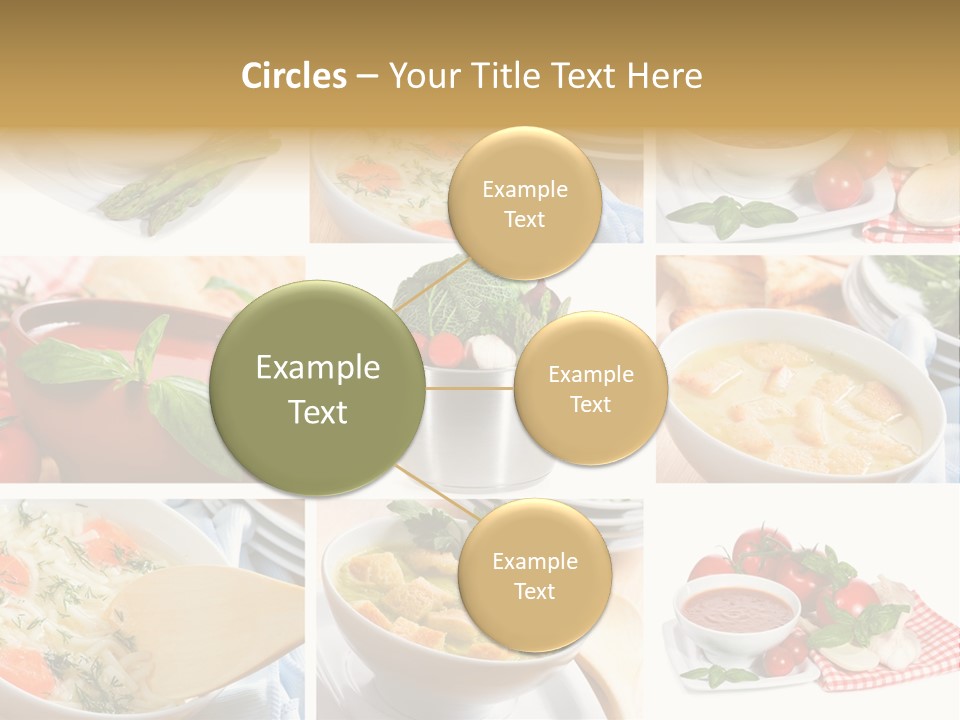 Bowl Dinner Basil PowerPoint Template